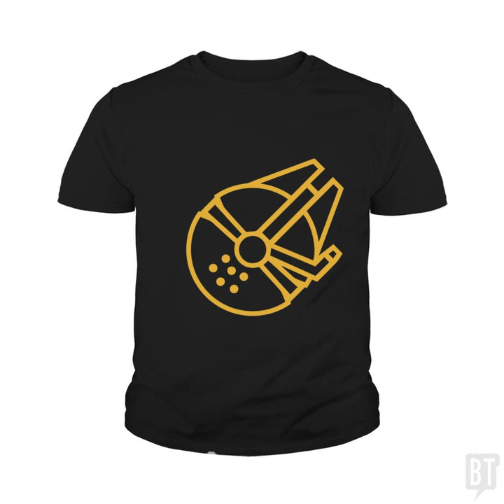 Millennium Falcon Kids Shirt - BustedTees.com
