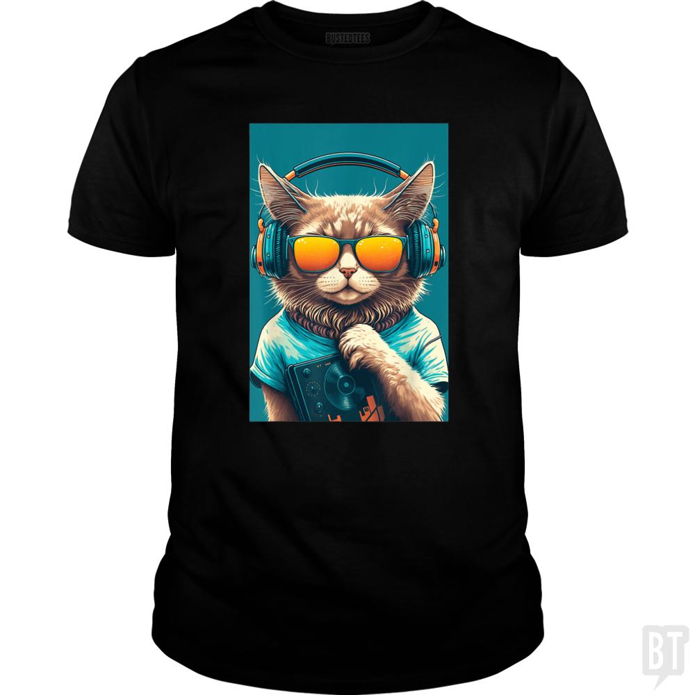 DJ Vintage 80s Cat Kitten