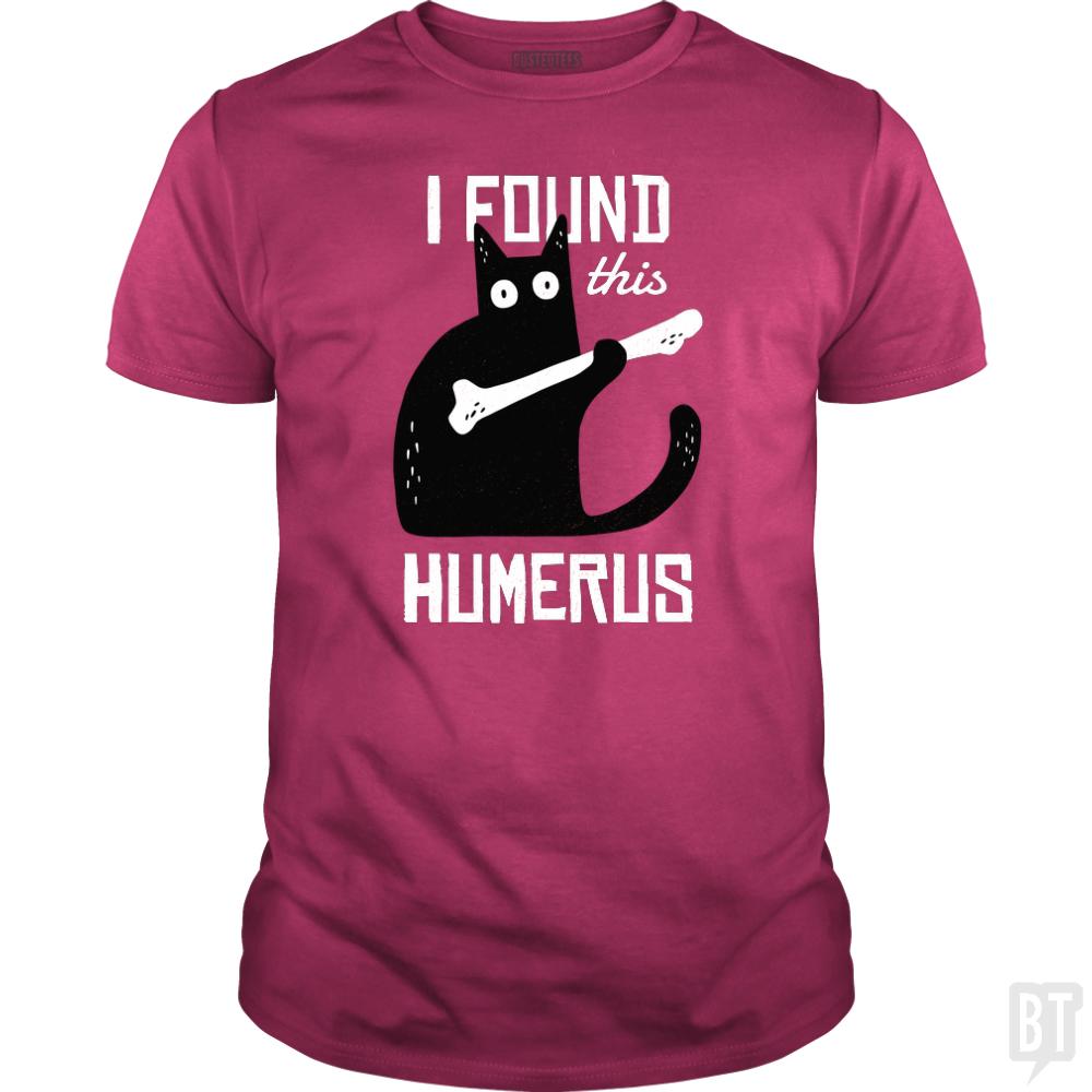 Funny Cat with a Bone - BustedTees.com