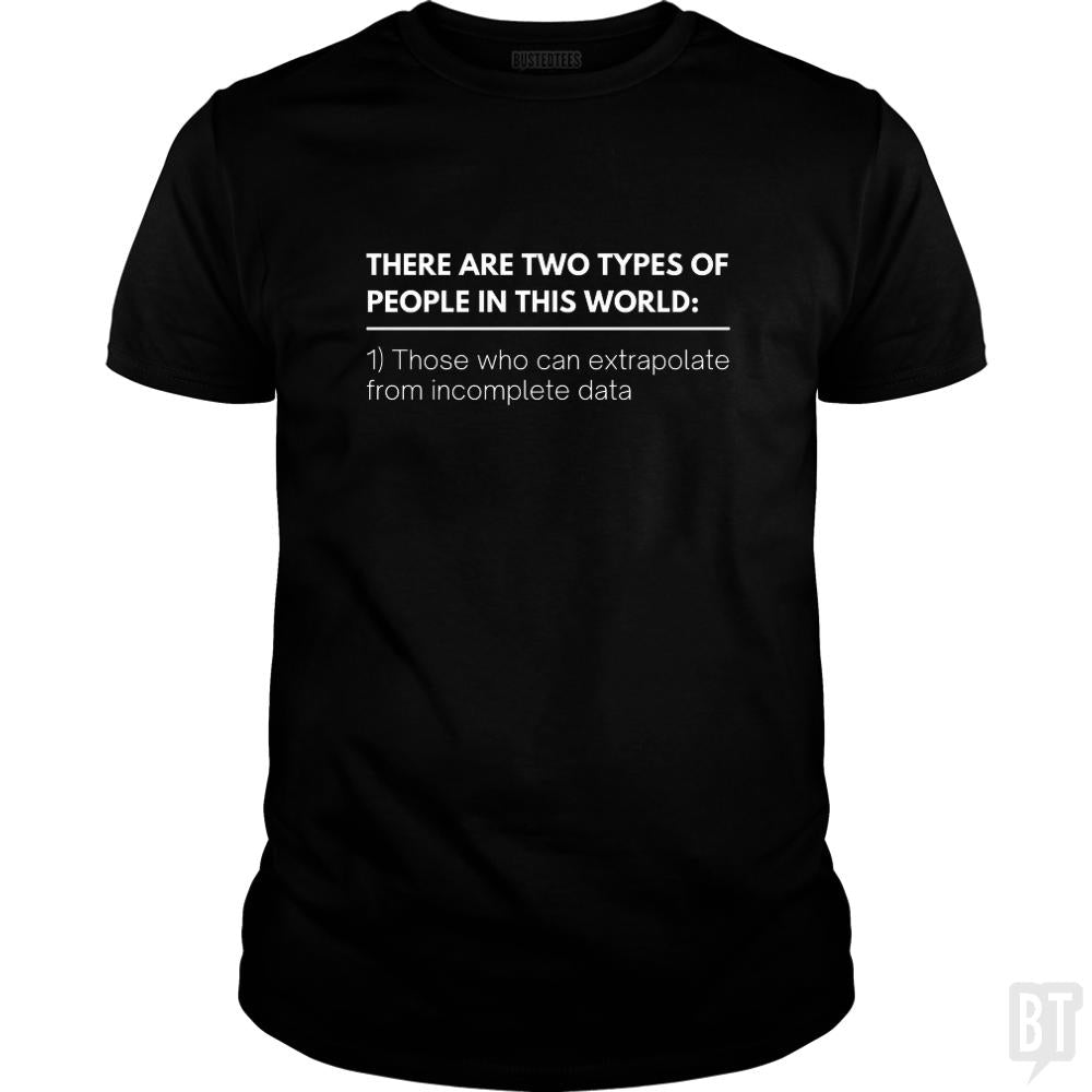 Incomplete Data, Extrapolate - BustedTees.com