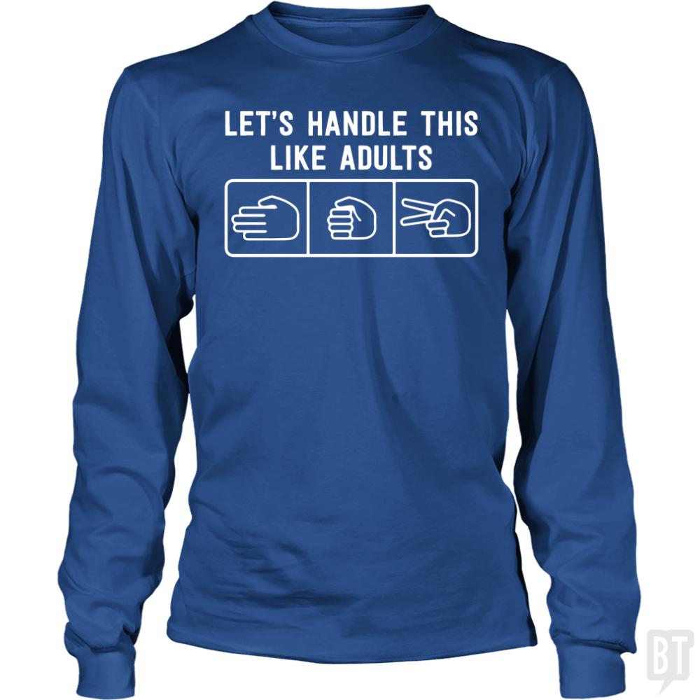 Rock Paper Scissors Long Sleeves - BustedTees.com