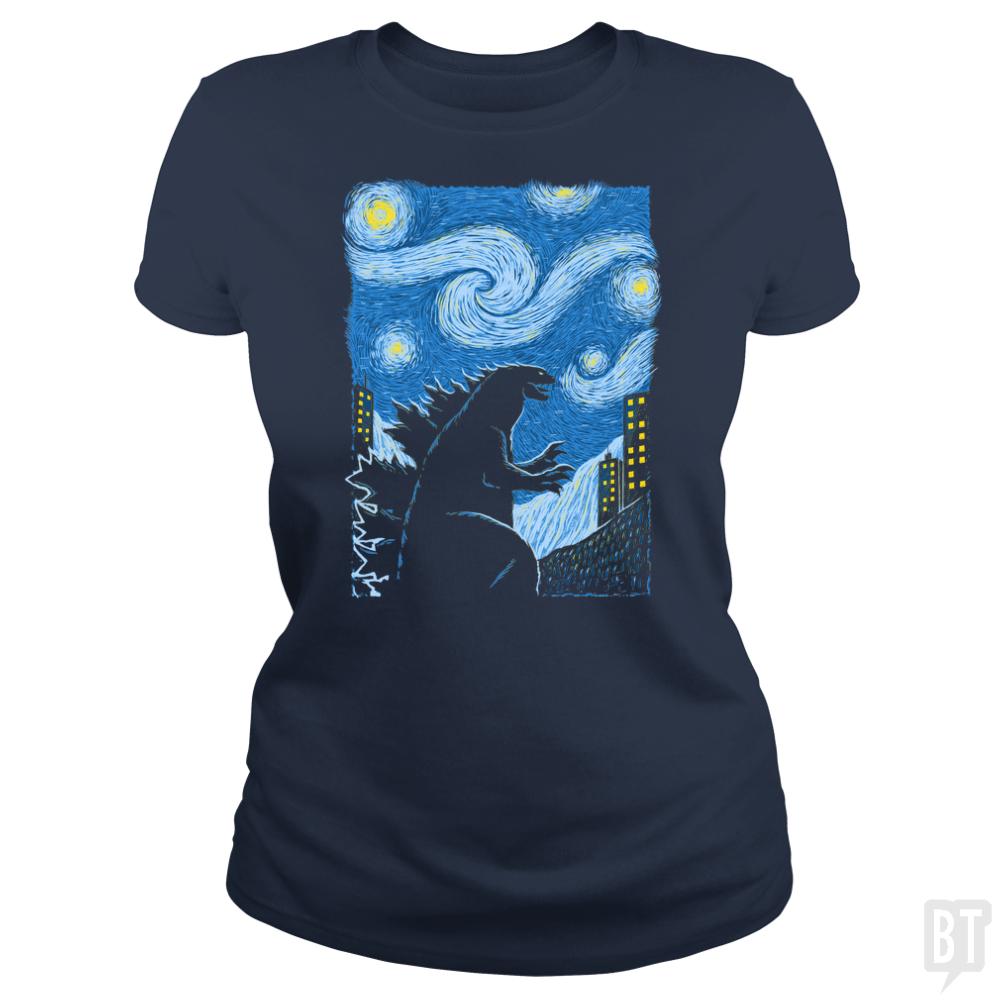 Gogh-Zilla - BustedTees.com