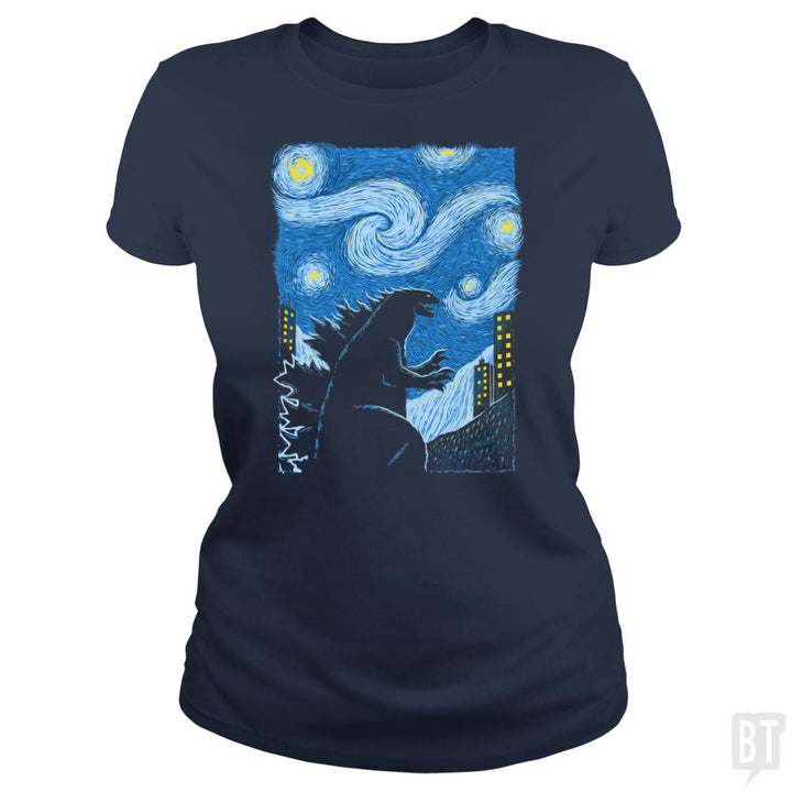 Gogh-Zilla - BustedTees.com