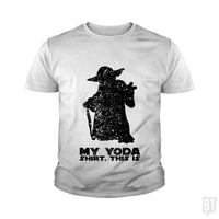 Load image into Gallery viewer, This is my Yoda shirt. Kids Shirt - BustedTees.com
