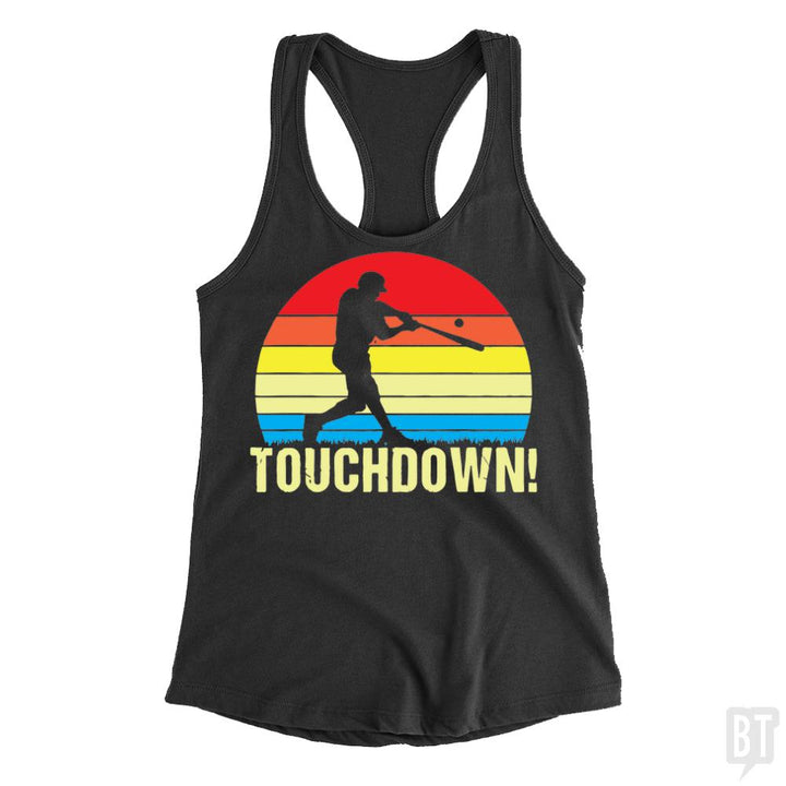 Touchdown Baseball Tank Tops - BustedTees.com