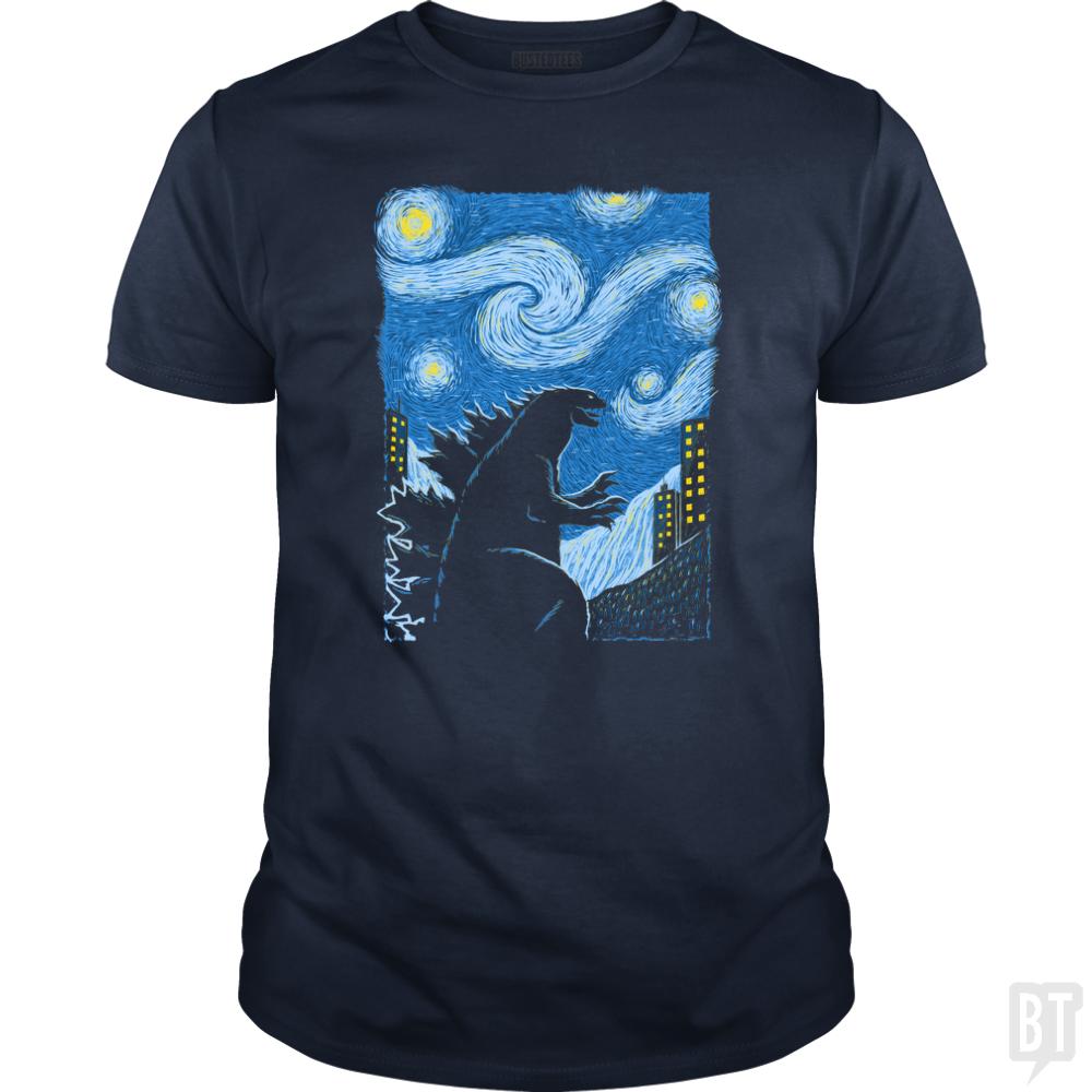 Gogh-Zilla - BustedTees.com