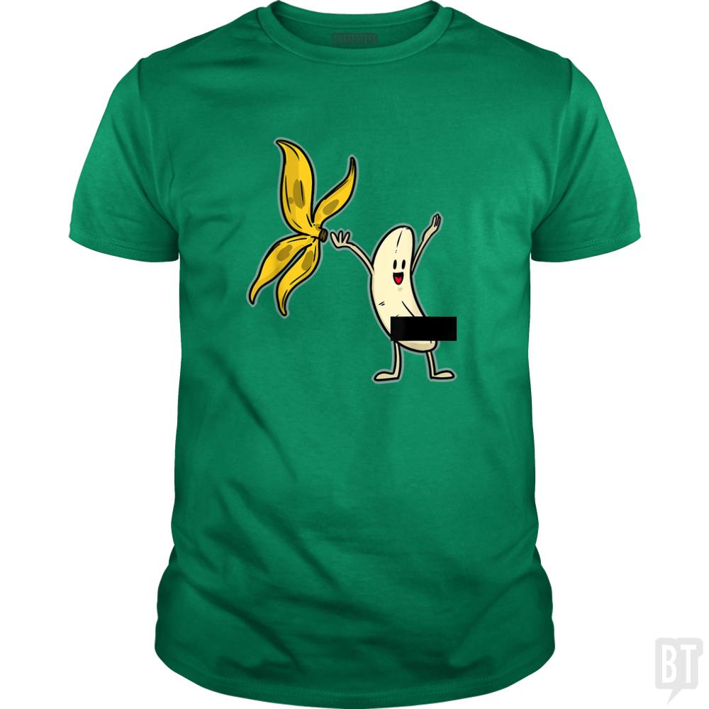 Banana Striptease Censored  Naked Funny Adult - BustedTees.com