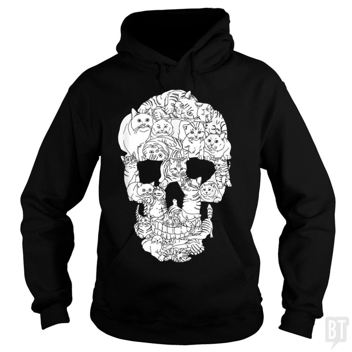Cats Skull - BustedTees.com