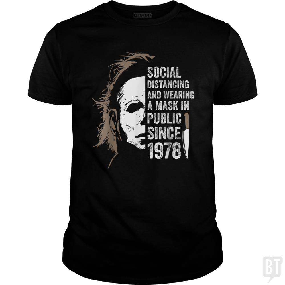 Wearing A Mask In Public - BustedTees.com
