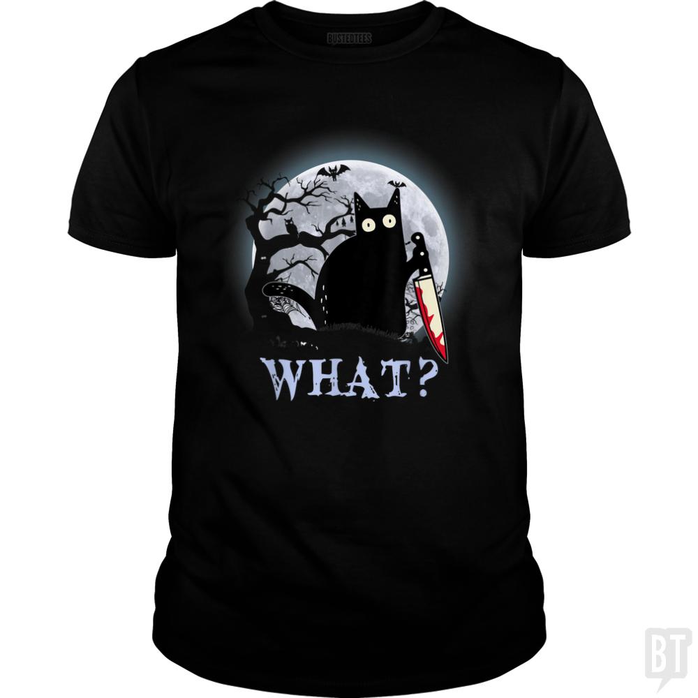 Halloween Murder Cat - BustedTees.com