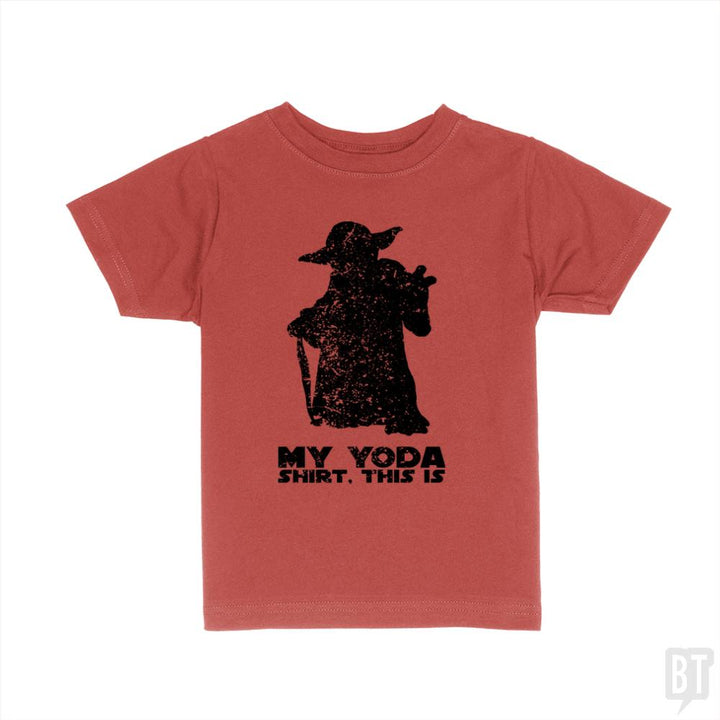 This is my Yoda shirt. Kids Shirt - BustedTees.com