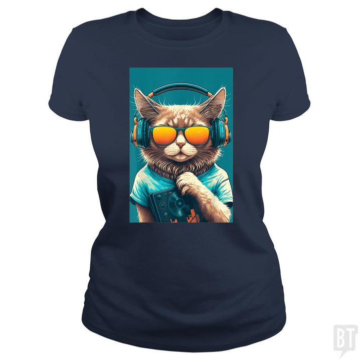 DJ Vintage 80s Cat Kitten