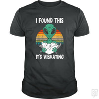 Load image into Gallery viewer, I Found This It&#39;s Vibrating Funny Alien and Cat Vi - BustedTees.com

