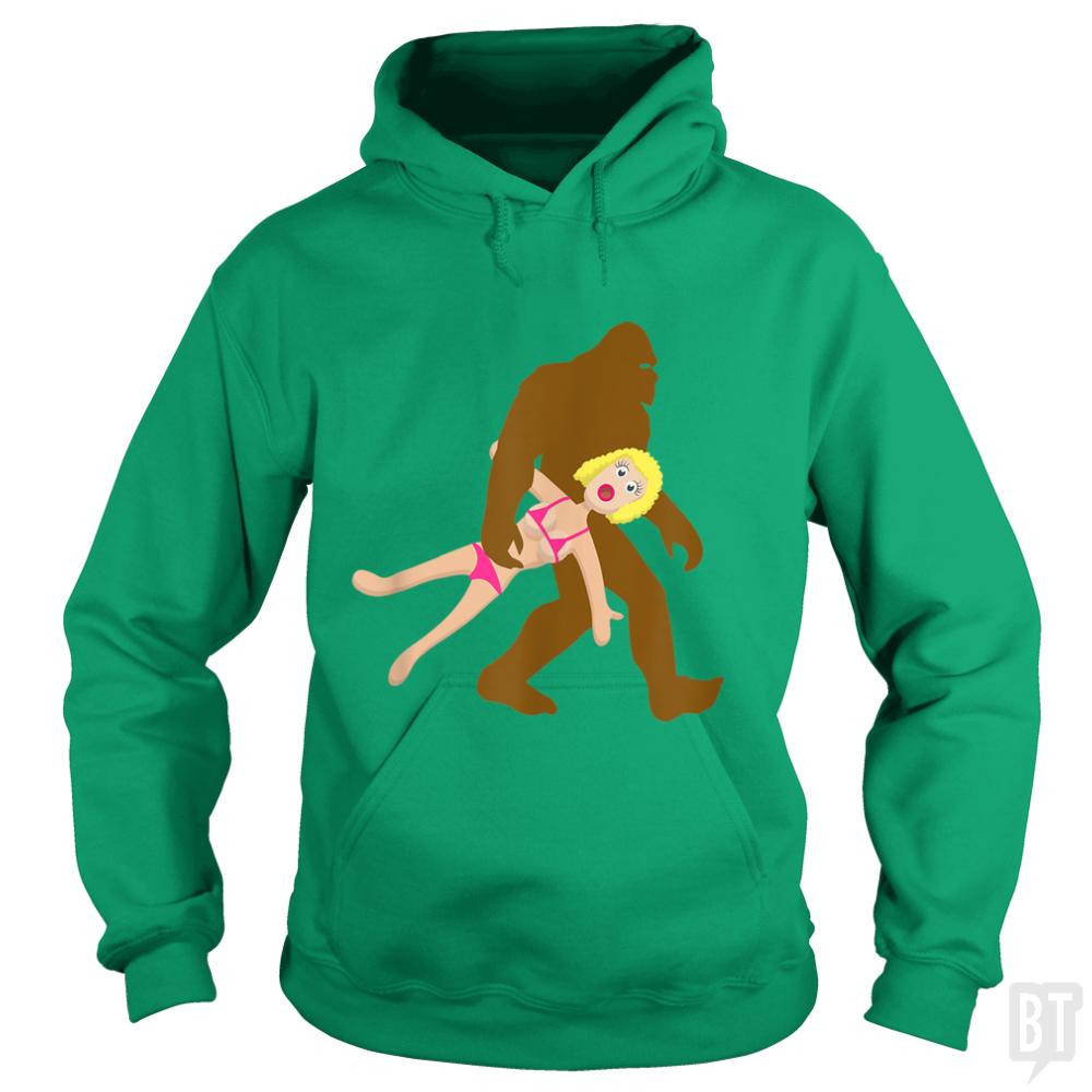 Bigfoot Blow Up Sex Doll Hoodie | Funny Graphic Hoodie | BustedTees BustedTees.com Bigfoot Blow Up Sex Doll Hoodie | Funny Graphic Hoodie | BustedTees BustedTees.com