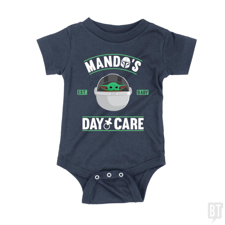 Mando's day care Kids Shirt - BustedTees.com