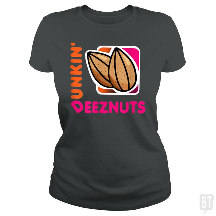 Dunkin Deez Nuts Funny Gifts Deez-Nuts - BustedTees.com