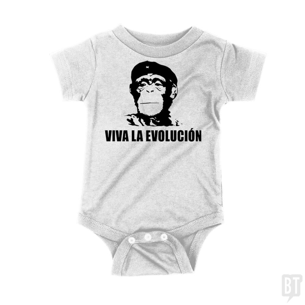 Viva La Evolucion Onesie - BustedTees.com