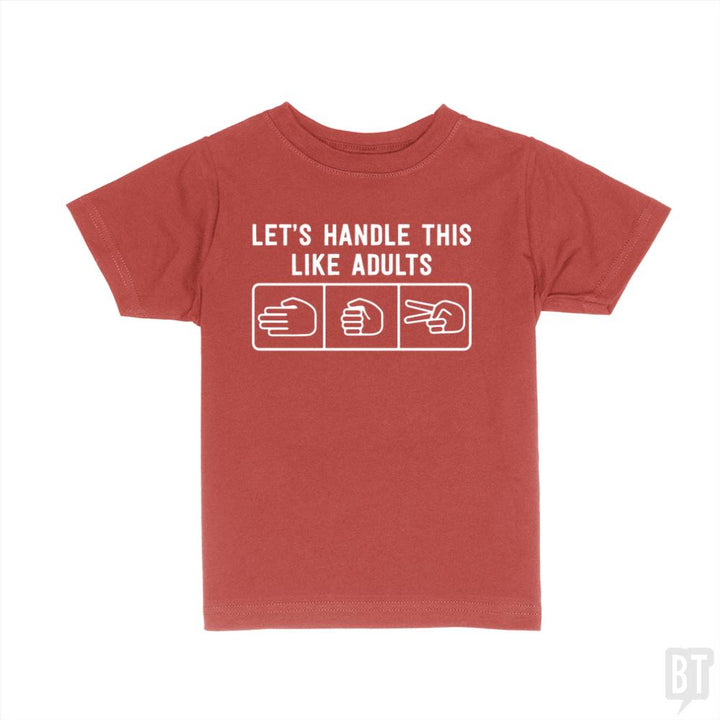 Rock Paper Scissors Kids Shirt - BustedTees.com