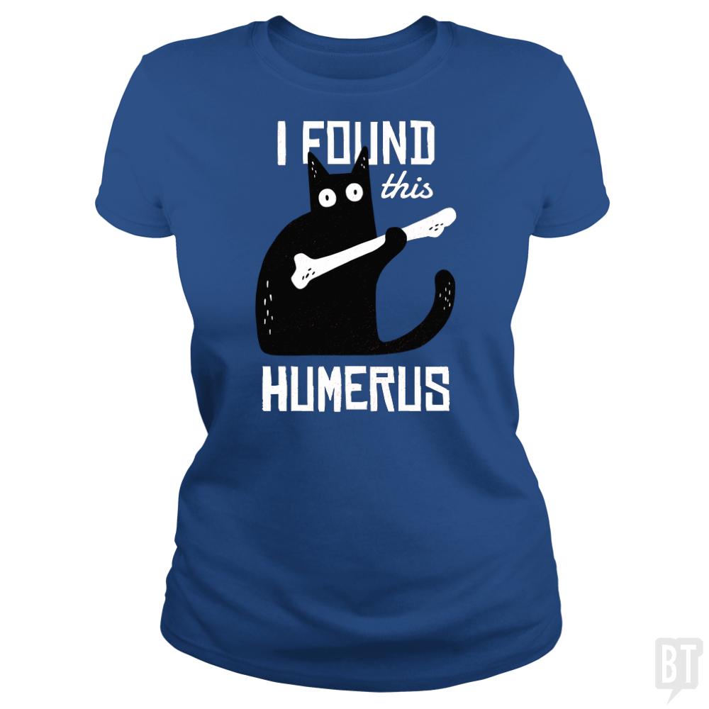Funny Cat with a Bone - BustedTees.com