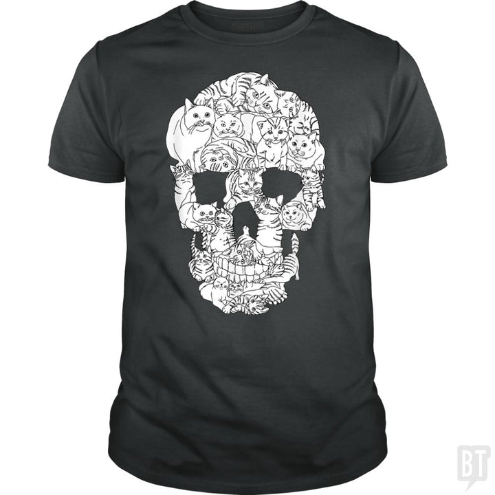 Cats Skull - BustedTees.com