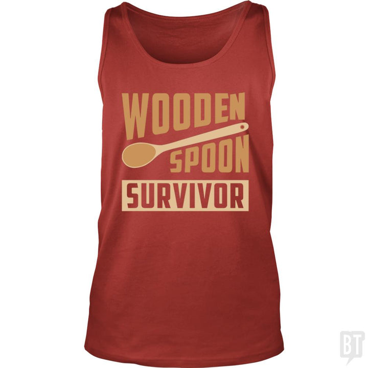Wooden Spoon Survivor Tank Tops - BustedTees.com