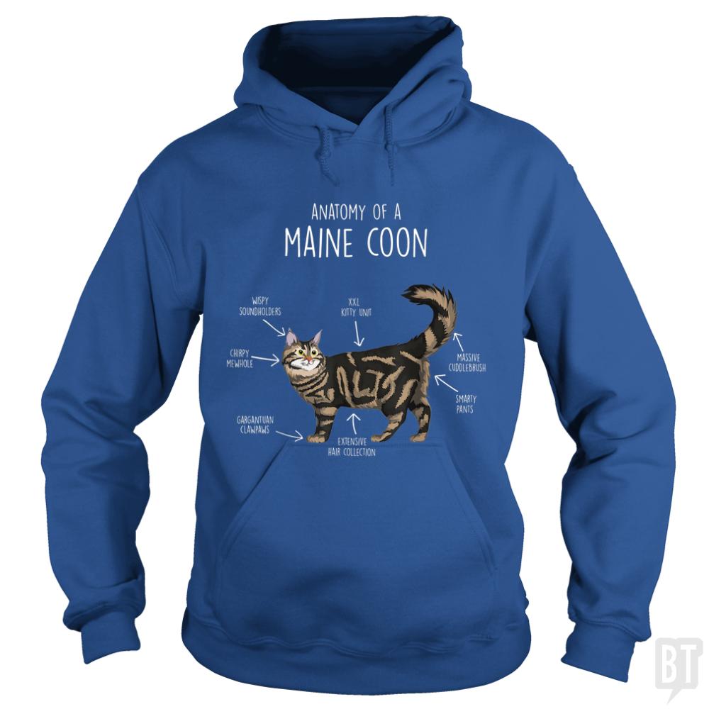 Anatomy of a Maine Coon Cat Funny Cute - BustedTees.com
