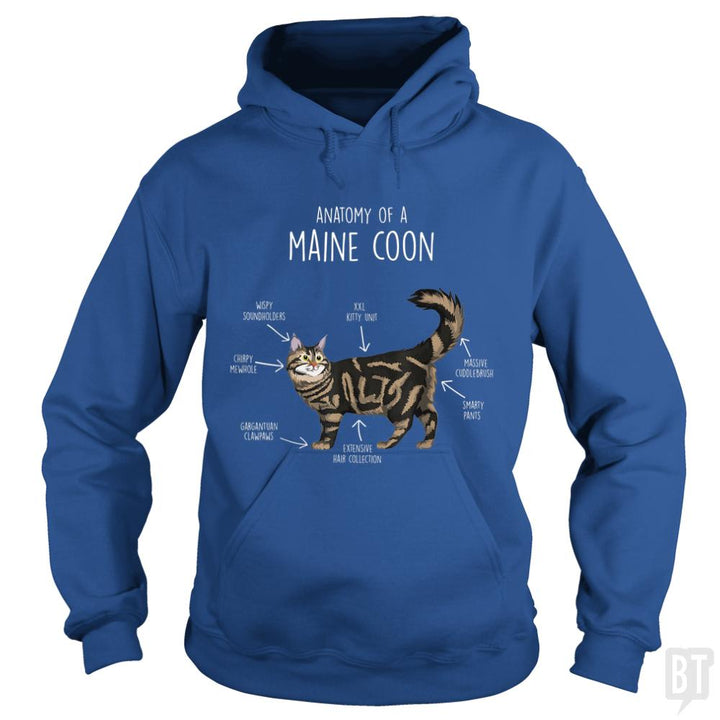 Anatomy of a Maine Coon Cat Funny Cute - BustedTees.com