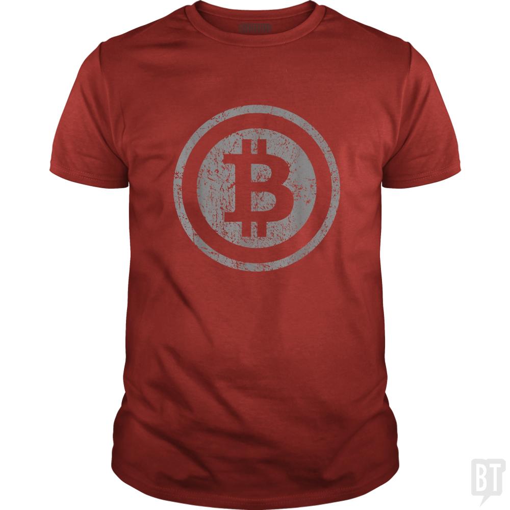 Vintage Bitcoin T-Shirt For Crypto Currency Trader - BustedTees.com
