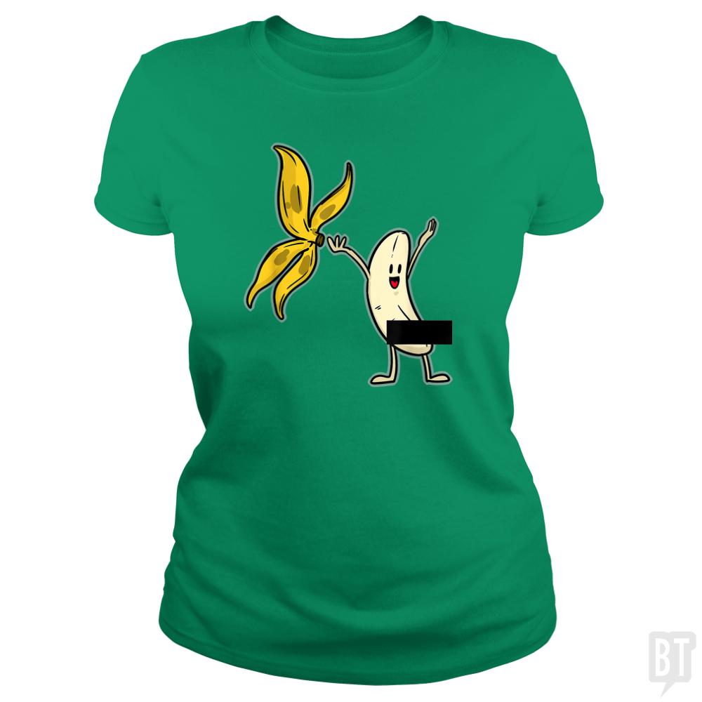 Banana Striptease Censored  Naked Funny Adult - BustedTees.com