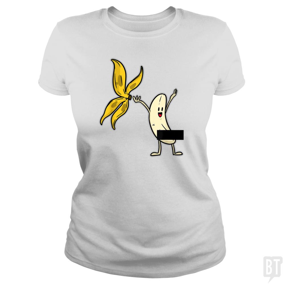Banana Striptease Censored  Naked Funny Adult - BustedTees.com