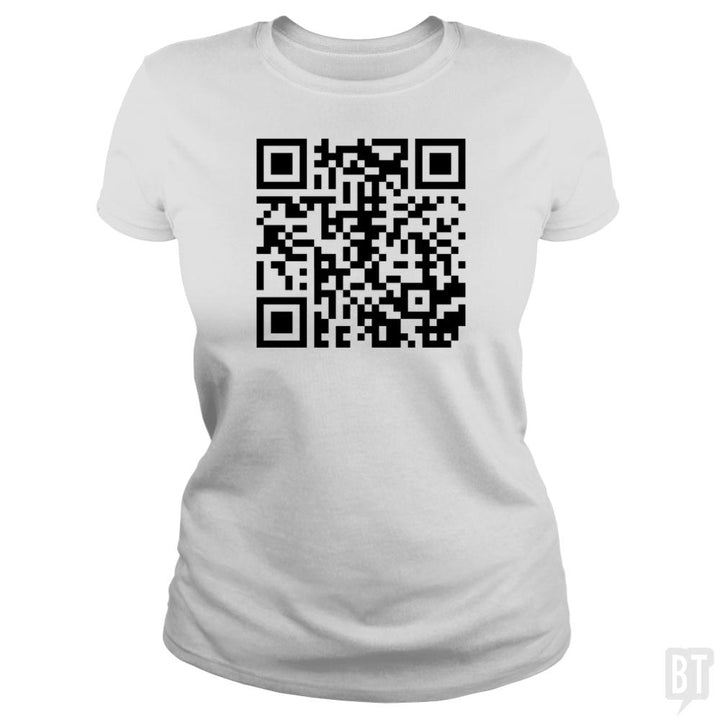 Rickroll QR Code - BustedTees.com
