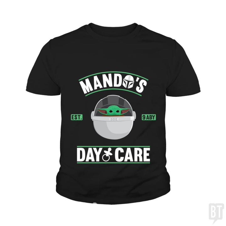 Mando's day care Kids Shirt - BustedTees.com