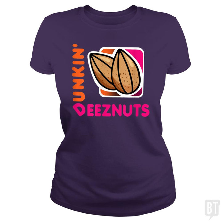 Dunkin Deez Nuts Funny Gifts Deez-Nuts - BustedTees.com