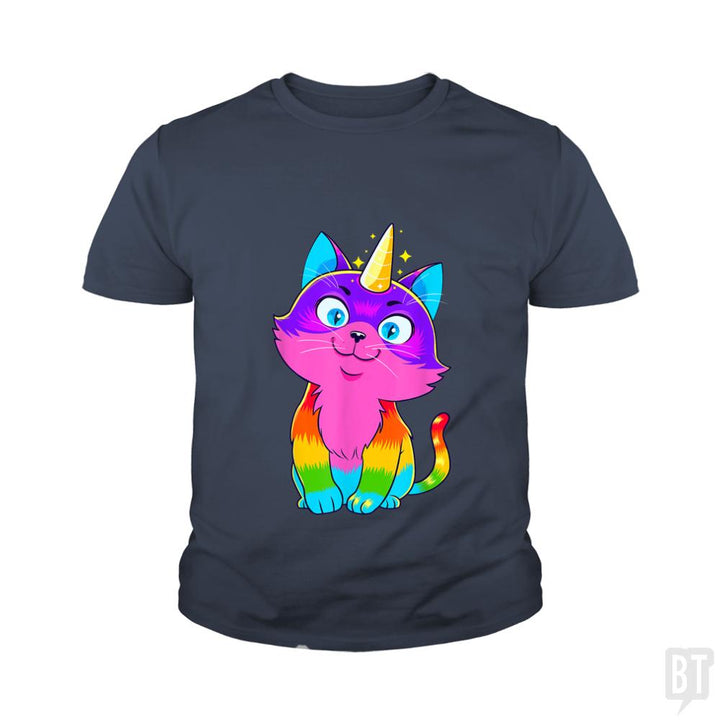 Caticorn Kids Shirt - BustedTees.com
