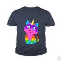 Load image into Gallery viewer, Caticorn Kids Shirt - BustedTees.com
