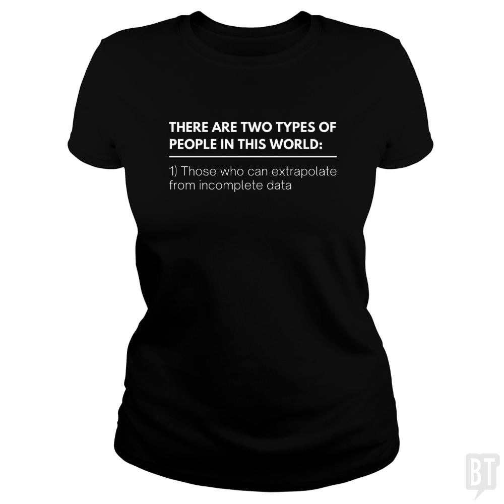 Incomplete Data, Extrapolate - BustedTees.com
