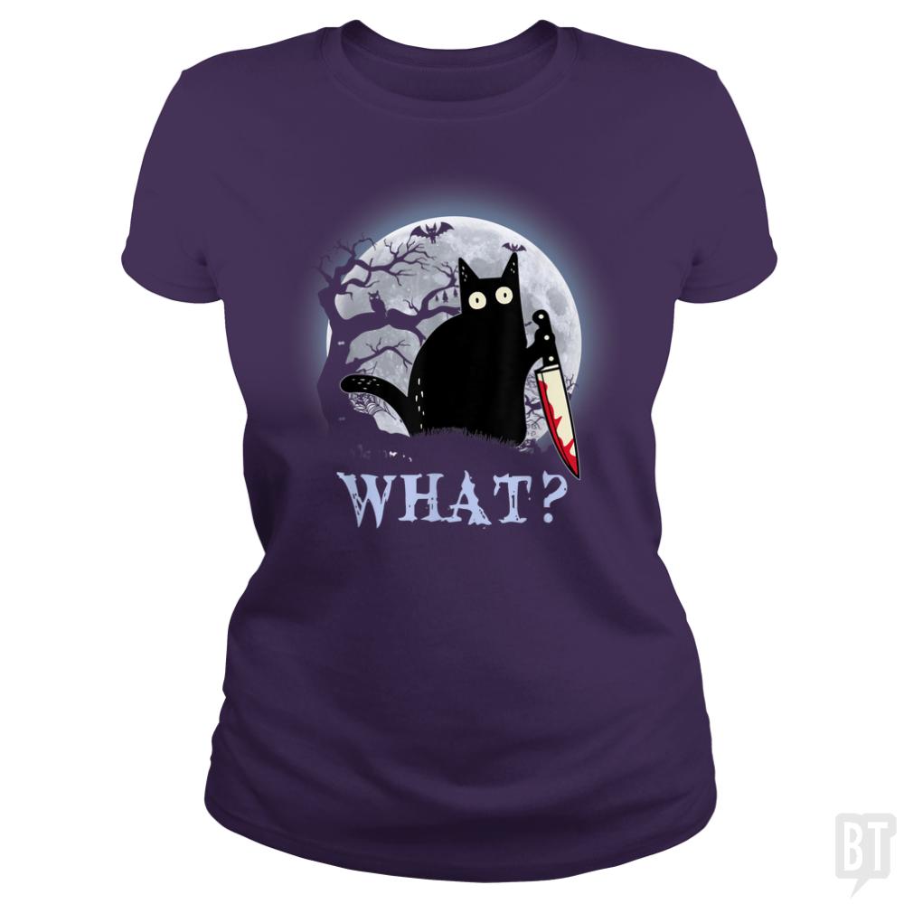 Halloween Murder Cat - BustedTees.com