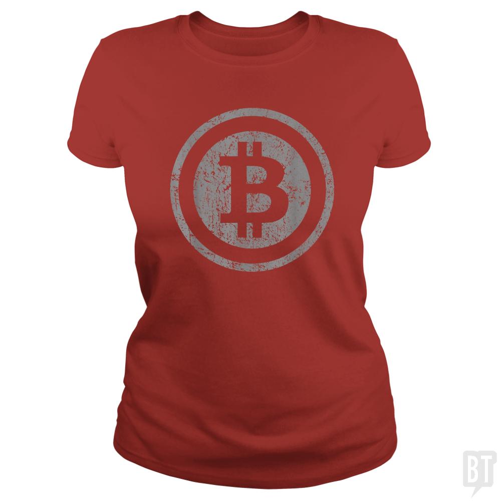 Vintage Bitcoin T-Shirt For Crypto Currency Trader - BustedTees.com
