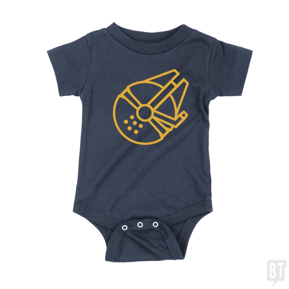 Millennium Falcon Kids Shirt - BustedTees.com