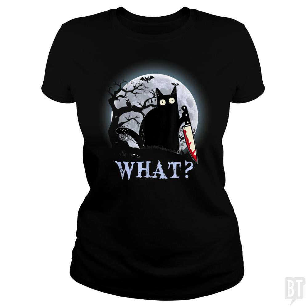 Halloween Murder Cat - BustedTees.com