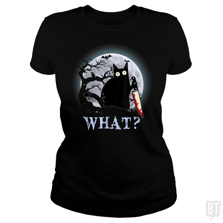 Halloween Murder Cat - BustedTees.com