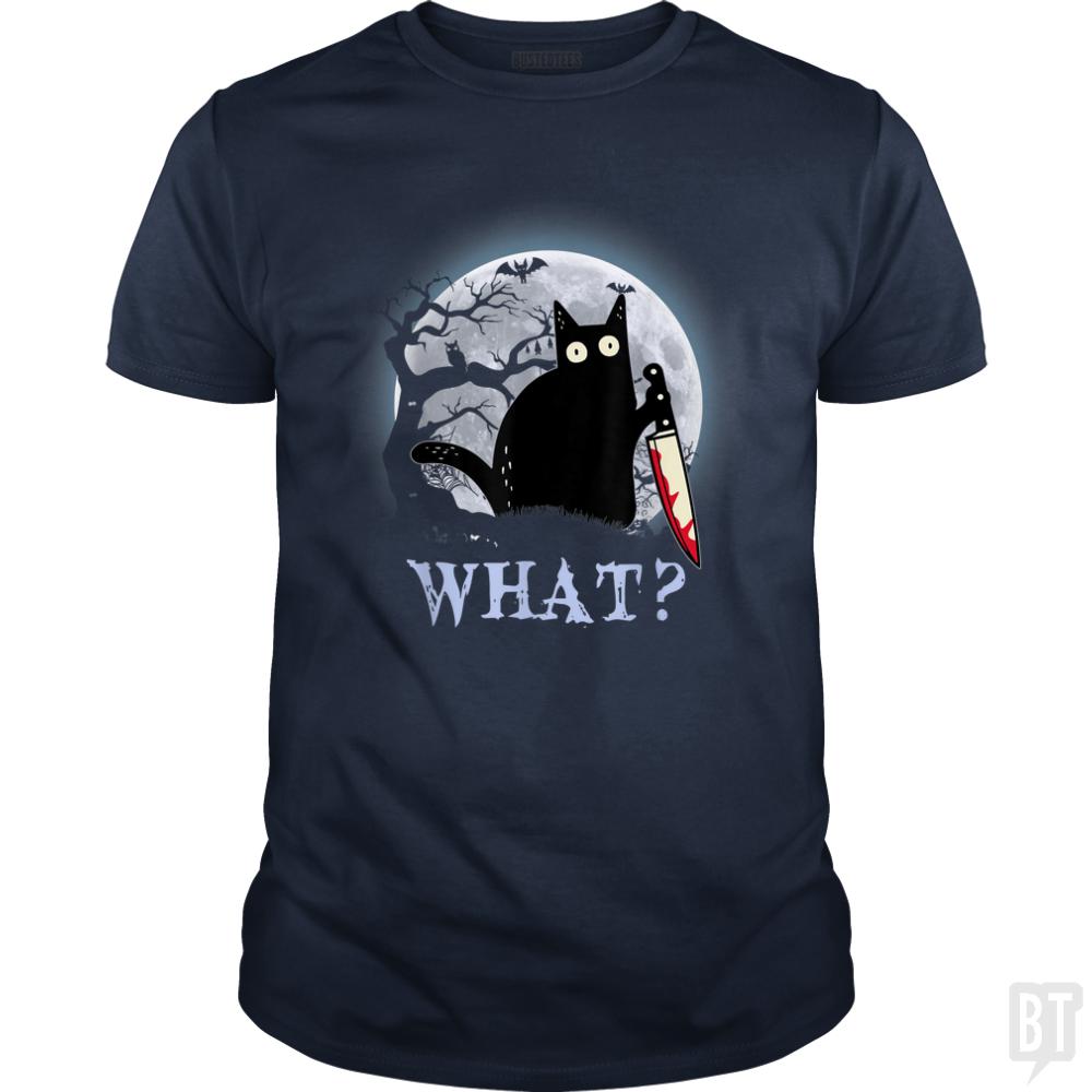 Halloween Murder Cat - BustedTees.com