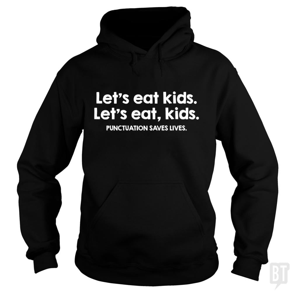 Punctuation Saves Lives Long Sleeves - BustedTees.com