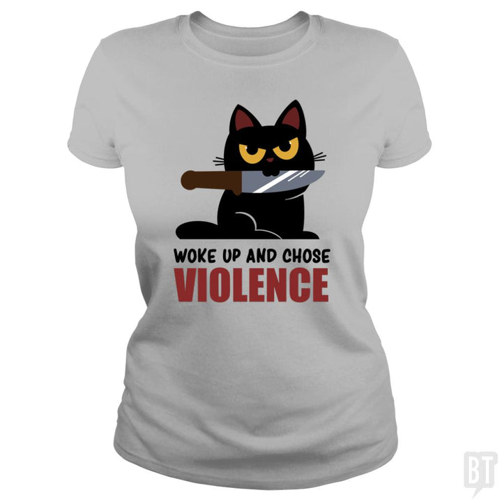Violent Cat - BustedTees.com