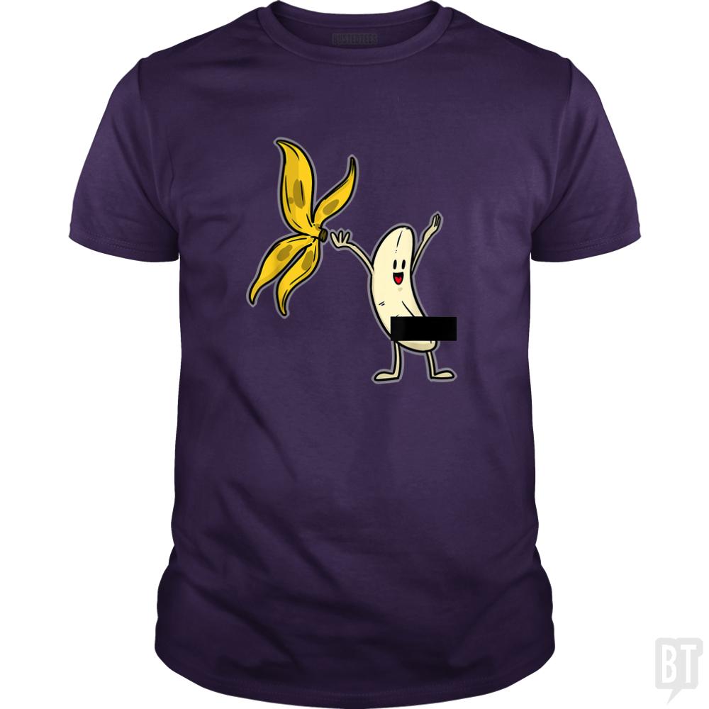 Banana Striptease Censored  Naked Funny Adult - BustedTees.com