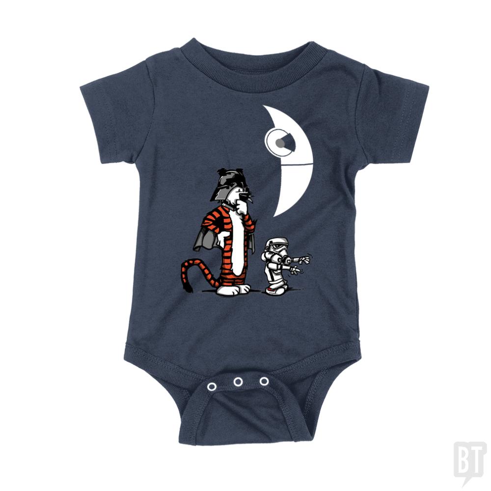 DARTH HOBBES AND CALVIN TROOPER Kids Shirt - BustedTees.com