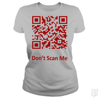 Load image into Gallery viewer, Funny Rick Roll Meme QR Code Scan Shirt for Laughs - BustedTees.com
