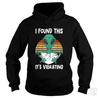 Load image into Gallery viewer, I Found This It&#39;s Vibrating Funny Alien and Cat Vi - BustedTees.com
