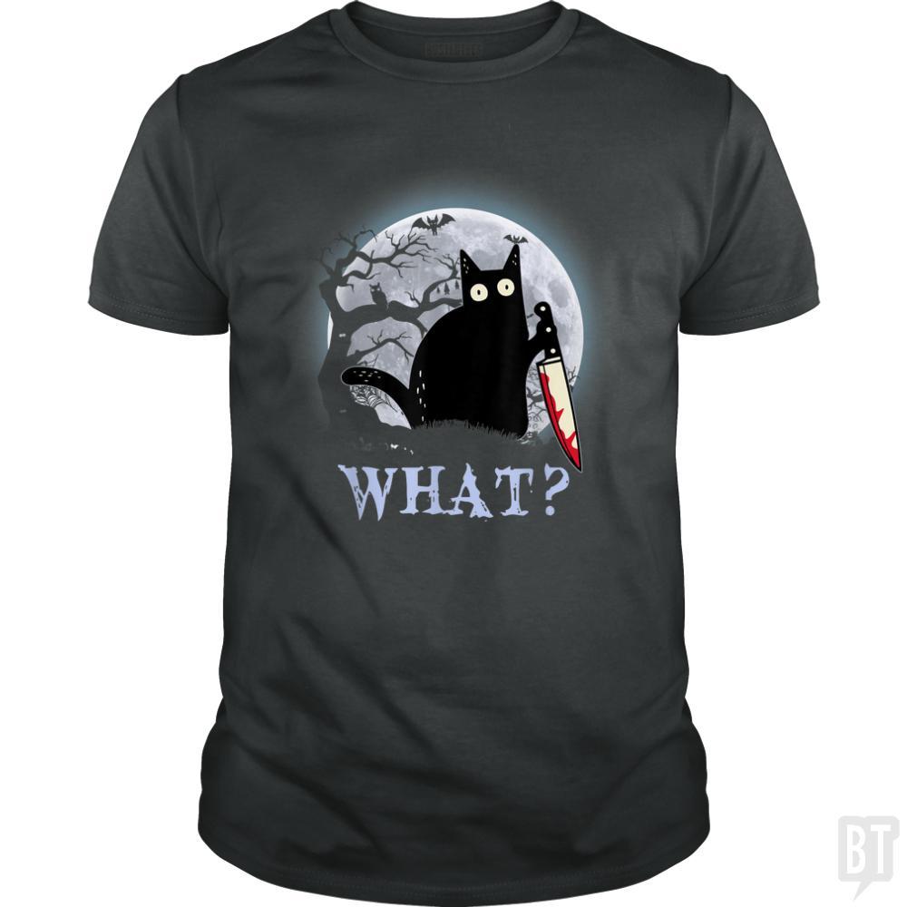 Halloween Murder Cat - BustedTees.com