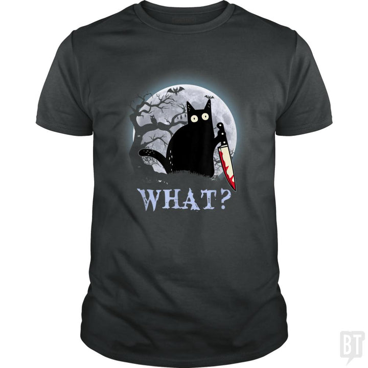 Halloween Murder Cat - BustedTees.com